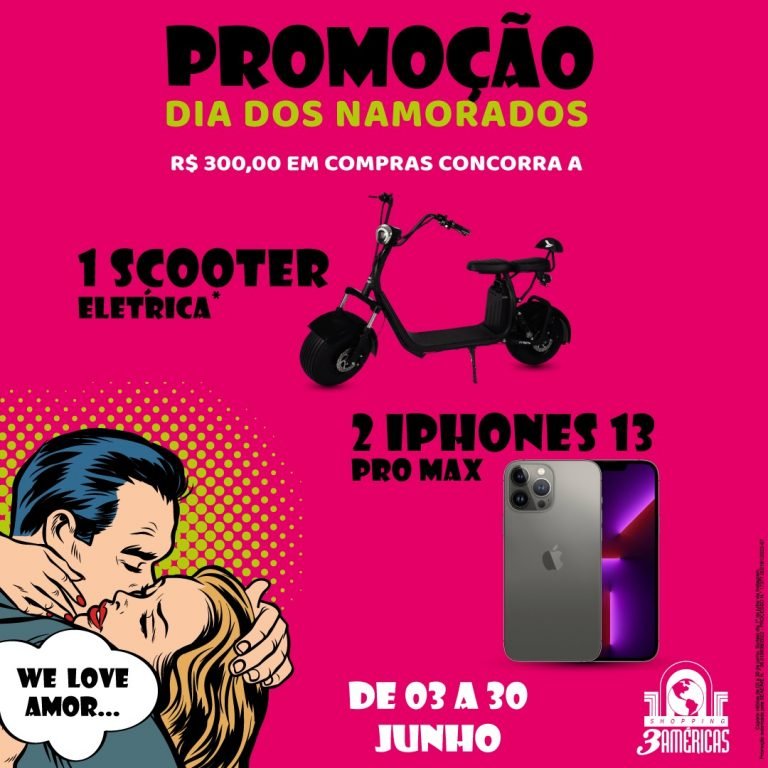 Dia dos Namorados no Shopping 3 Américas terá sorteio e programação musical Dia dos Namorados no Shopping 3 Américas terá sorteio e programação musical