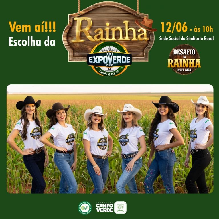 Rainha da Expoverde 2022 será escolhida neste domingo (12) Rainha da Expoverde 2022 será escolhida neste domingo (12)