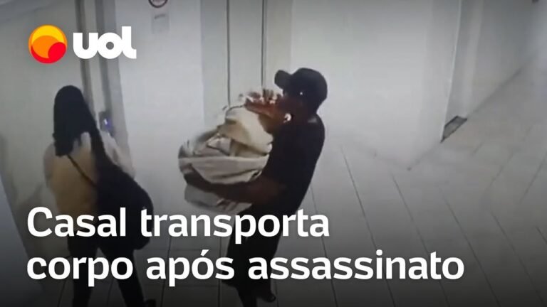 Câmaras mostram casal levando corpo em mala após assassinato em MG; veja