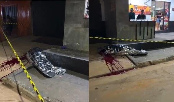 Vídeo: Dono de espeto é morto com tiros na cabeça enquanto trabalhava