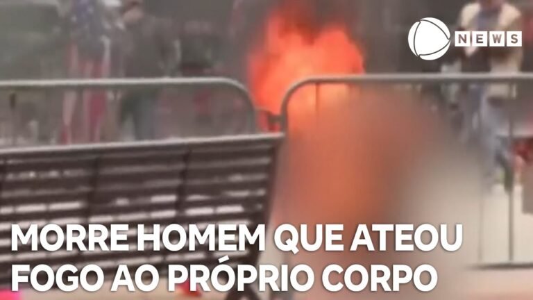 Morre homem que ateou fogo ao próprio corpo