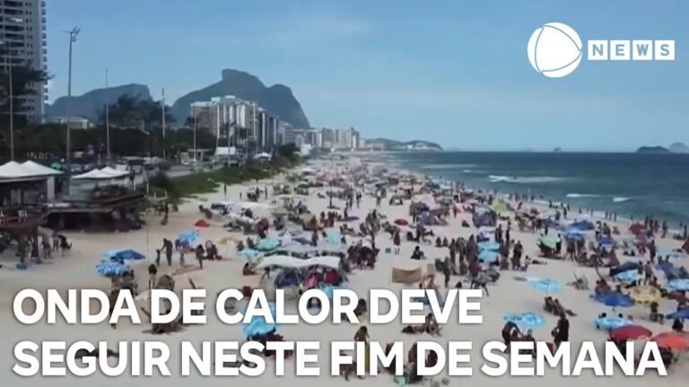 Onda de calor deve seguir neste fim de semana
