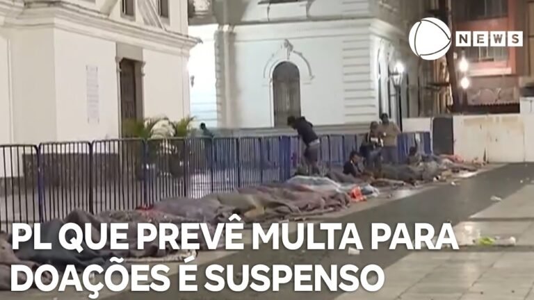 PL que prevê multa para doações de alimentos a moradores de rua é suspenso