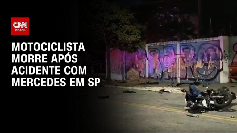 Motociclista morre após acidente com Mercedes em SP | AGORA CNN