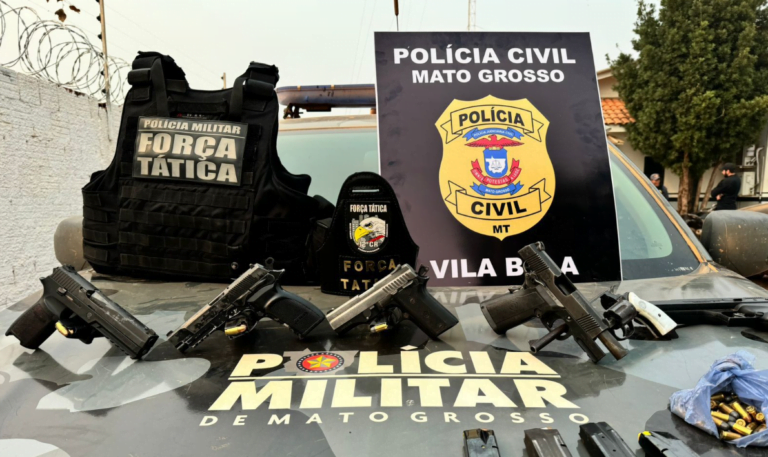 Forças de segurança apreendem armas de fogo e munições com grupo envolvido em homicídios