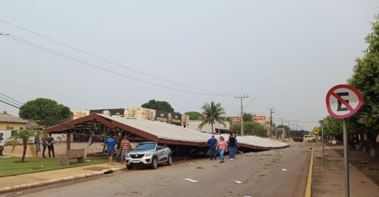 Temporal causa diversos estragos e deixa cidade no Nortão por mais de 12 horas sem energia