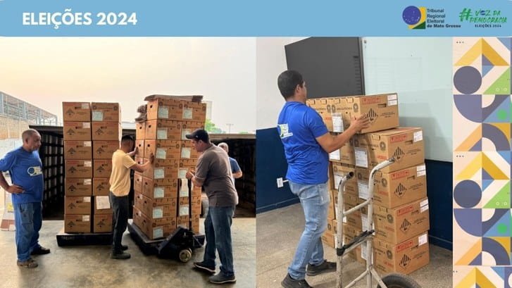 Justiça Eleitoral de Mato Grosso finaliza entrega das urnas eletrônicas nos locais de votação